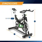 Marcy Club Revolution XJ-3220 Bike Cycle Trainer for Cardio Exercise, Multiple Colors Available – Thumbnail 5